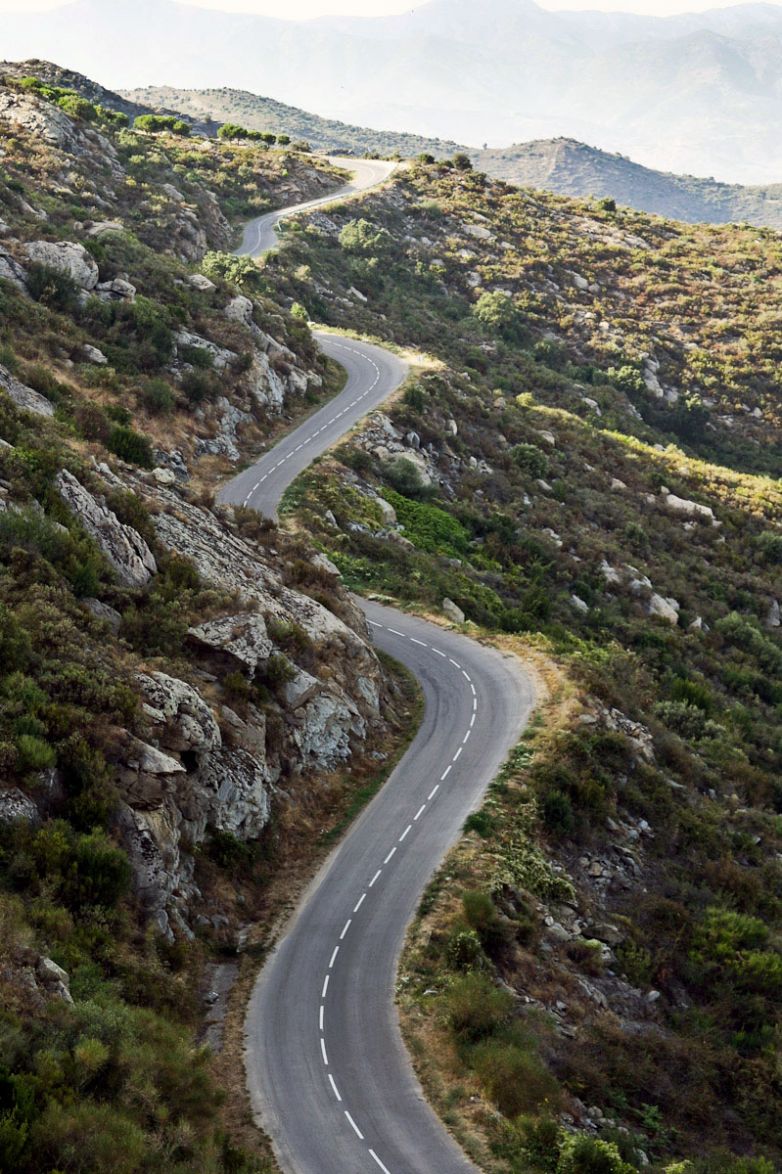 Road - view from Sant Pere de Rodes