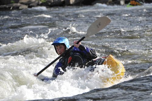 Kayaking - Grettefoss waterfalls, Svene